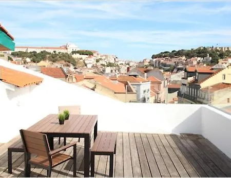 Appartement Duplex Avec Terrasse Vue Sur Castelo Sao Jorge